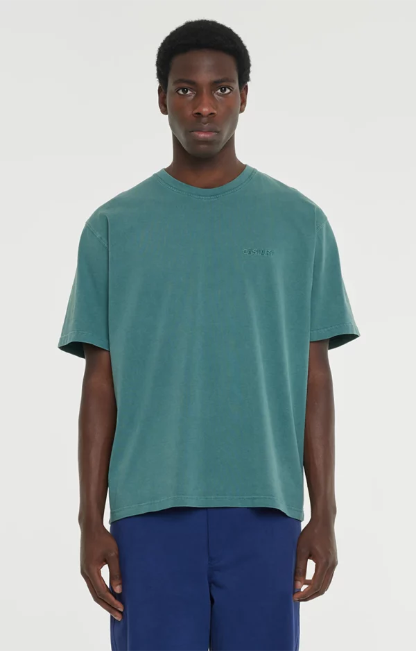 Castart Stone Wash Tee Dark Green Ray Menstore