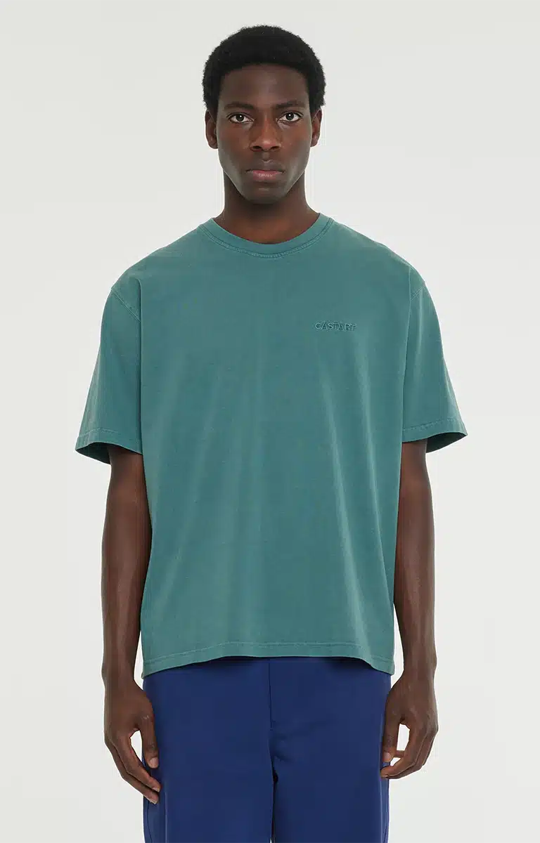 Castart Stone Wash Tee Dark Green Ray Menstore