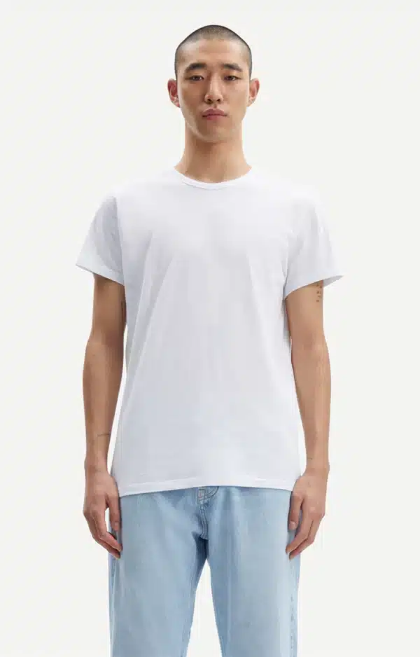 Lassen Tshirt White Samsoe Ray Menstore