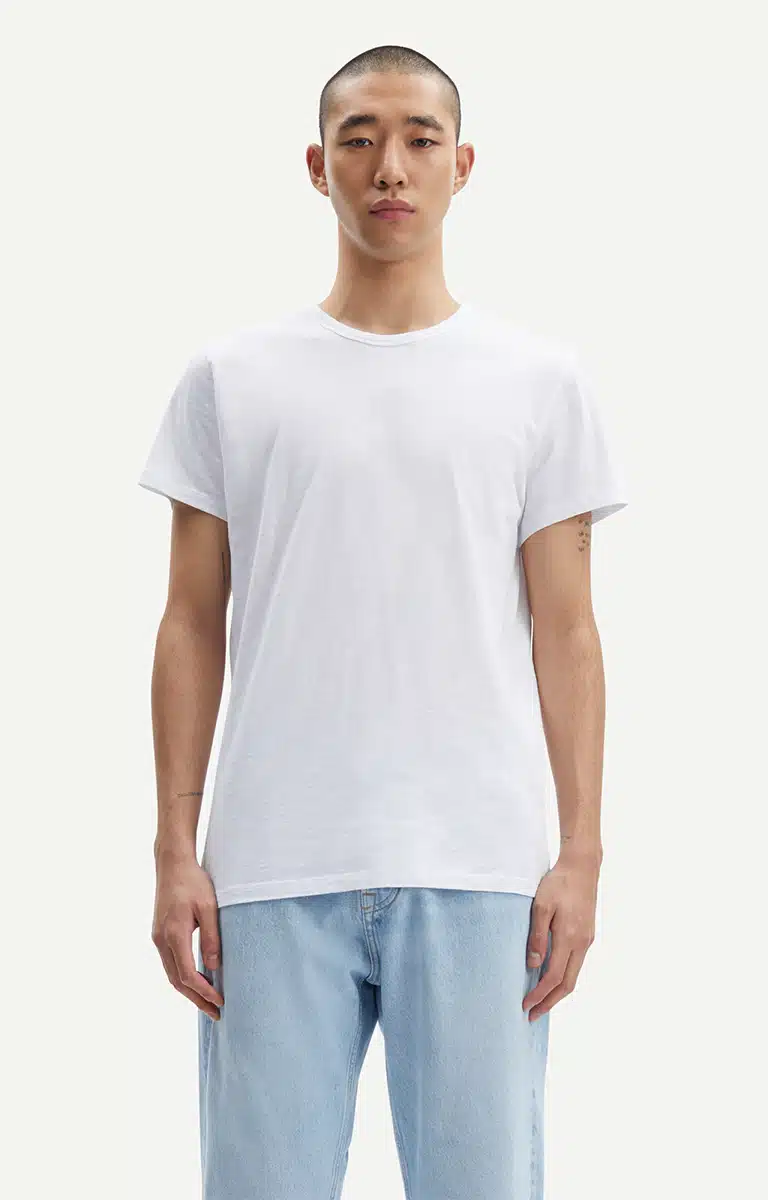 Lassen Tshirt White Samsoe Ray Menstore