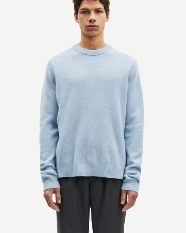 Isak Knit Sweater Subdued Blue