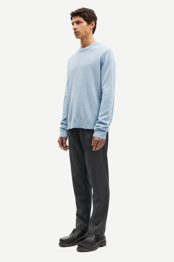 Isak Knit Sweater Subdued Blue