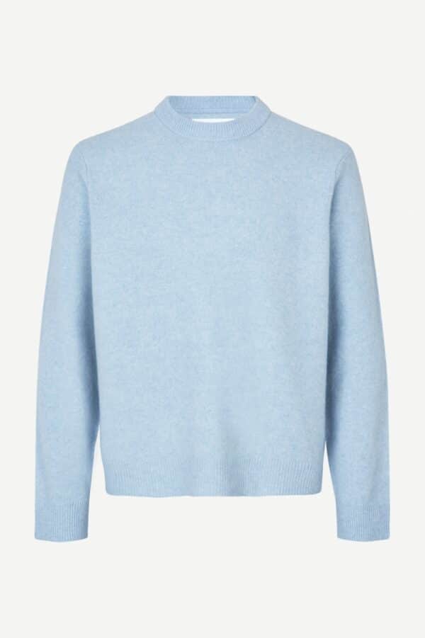 Isak Knit Sweater Subdued Blue