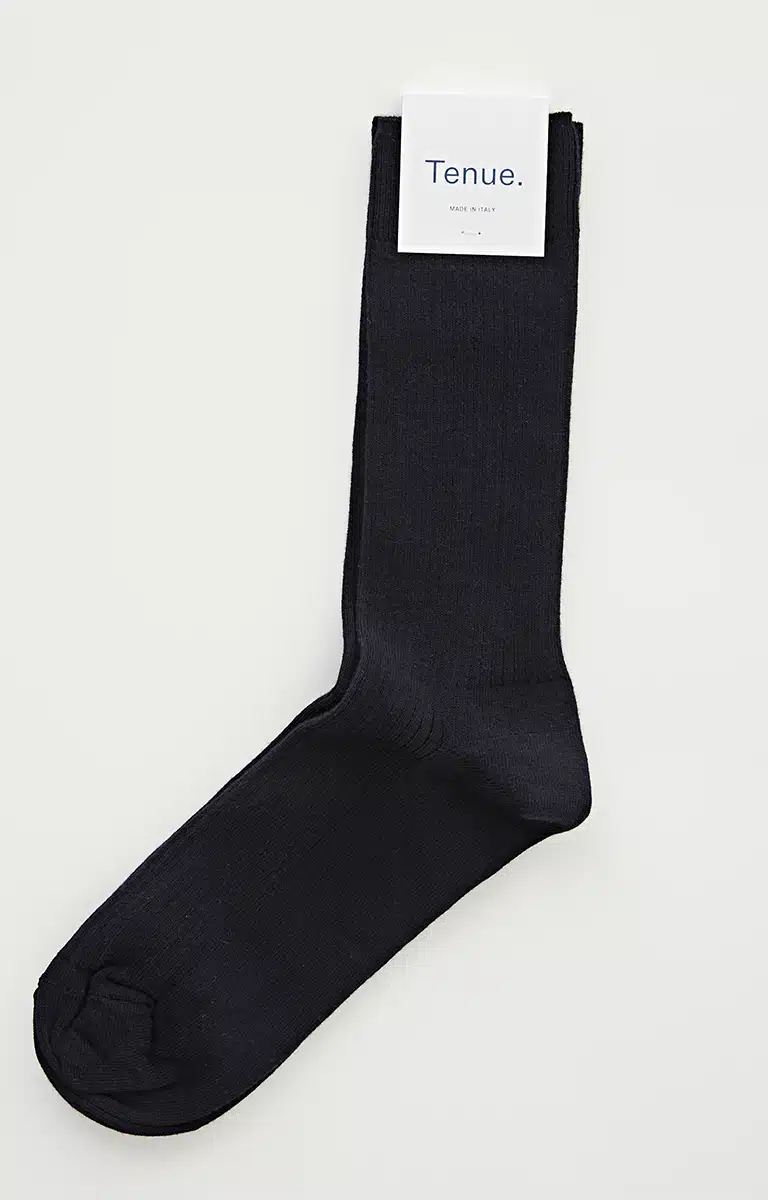 Brera Rib Socks Dark Navy Ray Menstore