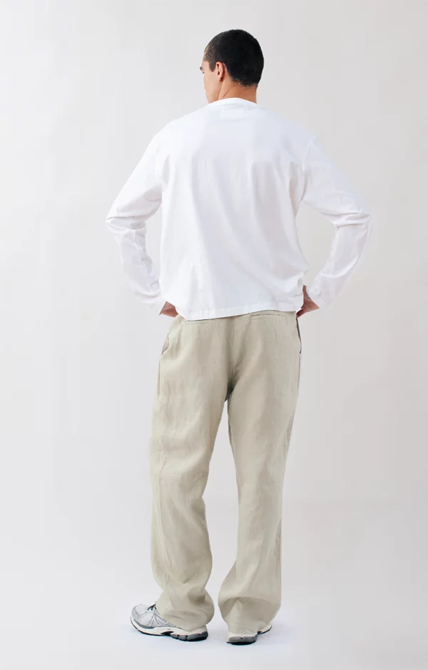 Pleated Linen Trousers Ray Menstore