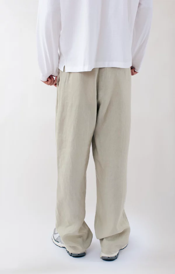 Pleated Linen Trousers Ray Menstore