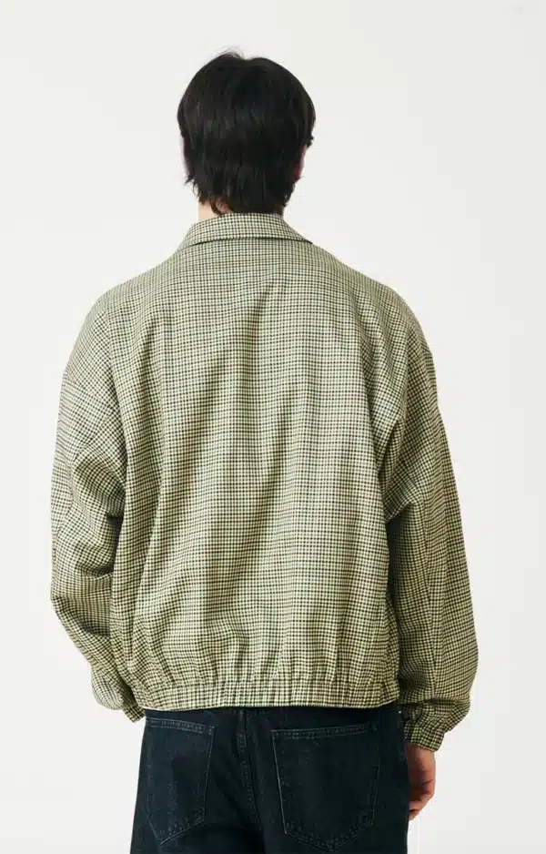 Checkered bomber jacket yellow green Lemonate Ray Menstore