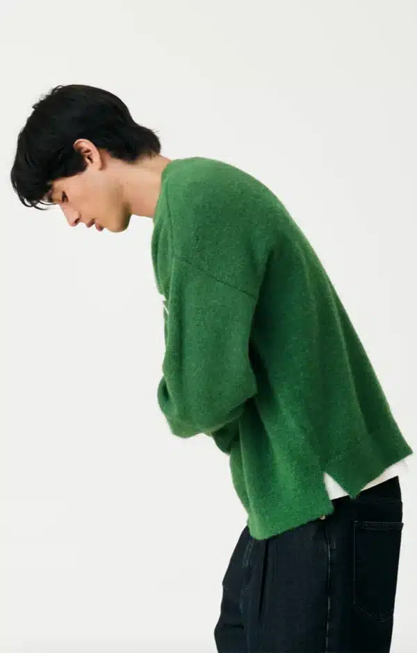 Lemonate Knitted Sweater Green Ray Menstore