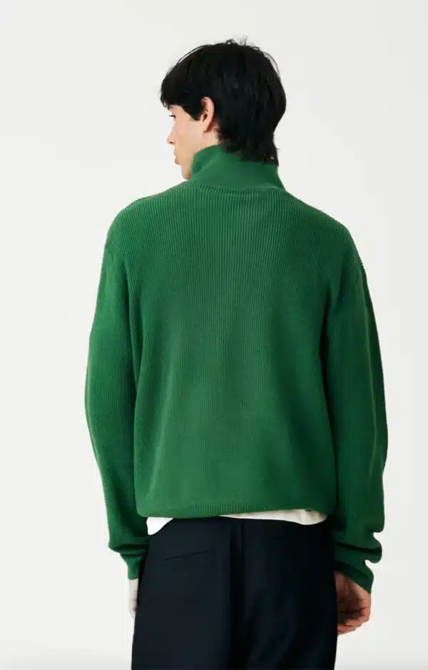 Lemonate Knitted Zip Sweater Green Ray Menstore