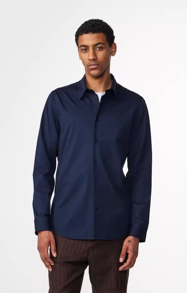 NN07 Elian Shirt Navy Blue